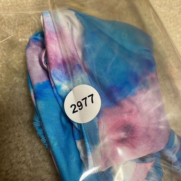 New! Ayra Swim CENTER KNOT BIKINI TOP WITH SCRUNCHED STRAPS 12977 - Picture 6 of 6